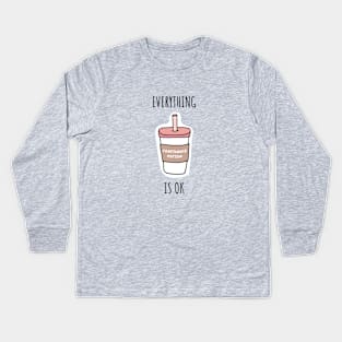 Coffee is in my DNA Kids Long Sleeve T-Shirt